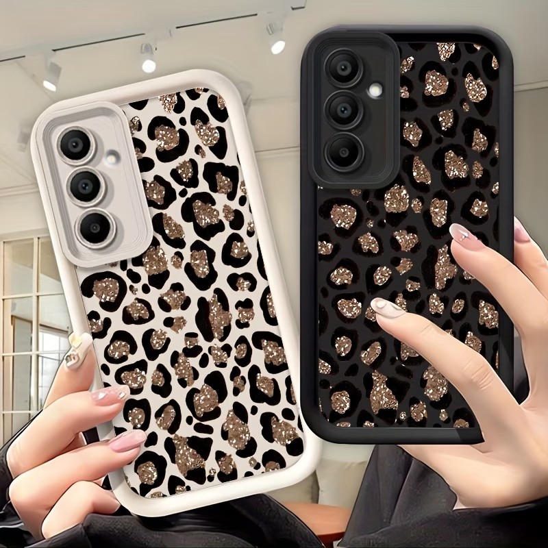 Glitter Leopard Print Silicone - Samsung Galaxy A55 review and price