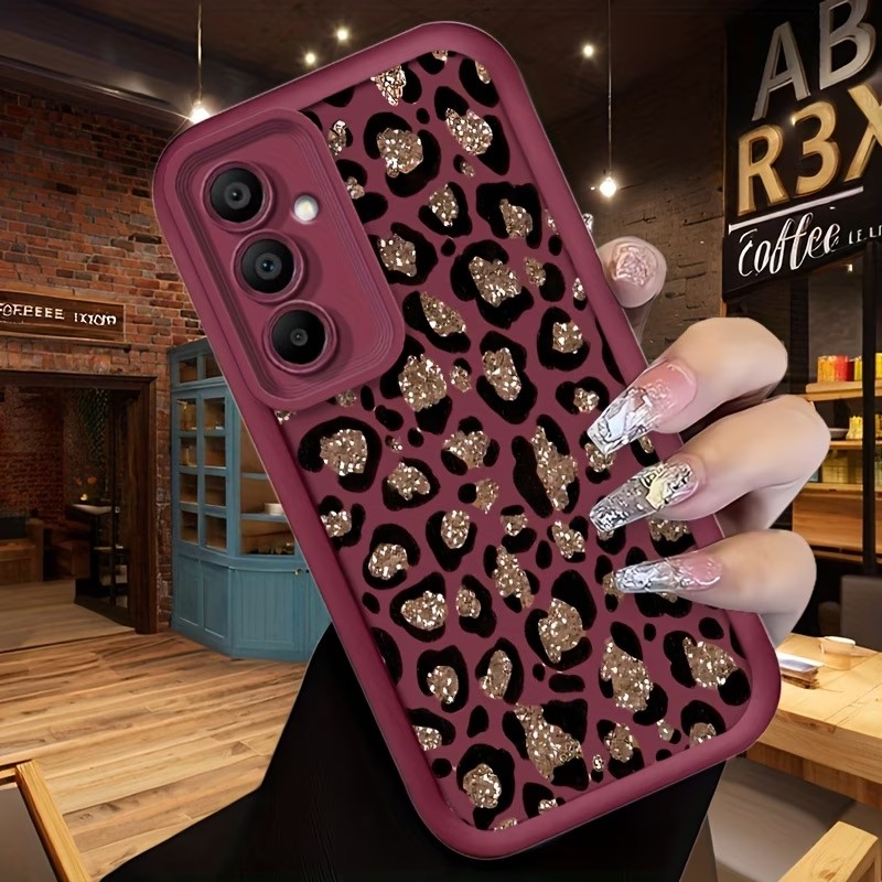 Glitter Leopard Print Silicone - Samsung Galaxy A55 review and price