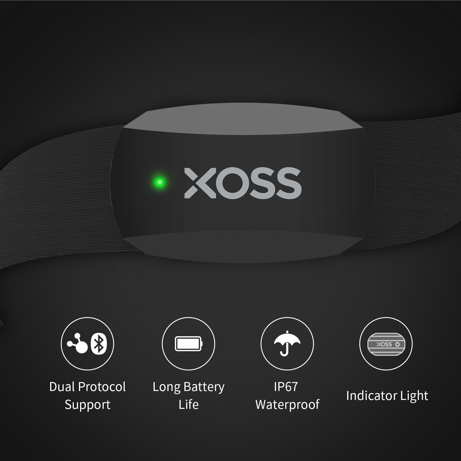 XOSS X2 Chest Strap Heart Rate - Breath Rate Monitor review and price